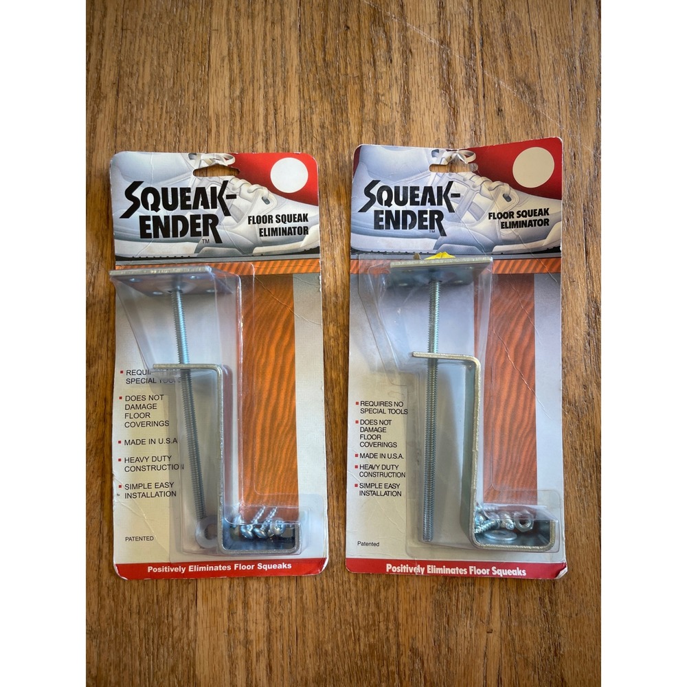 Lot of 2 Squeak-Ender Floor Squeak Eliminator Hardware Kit Made in USA 02084